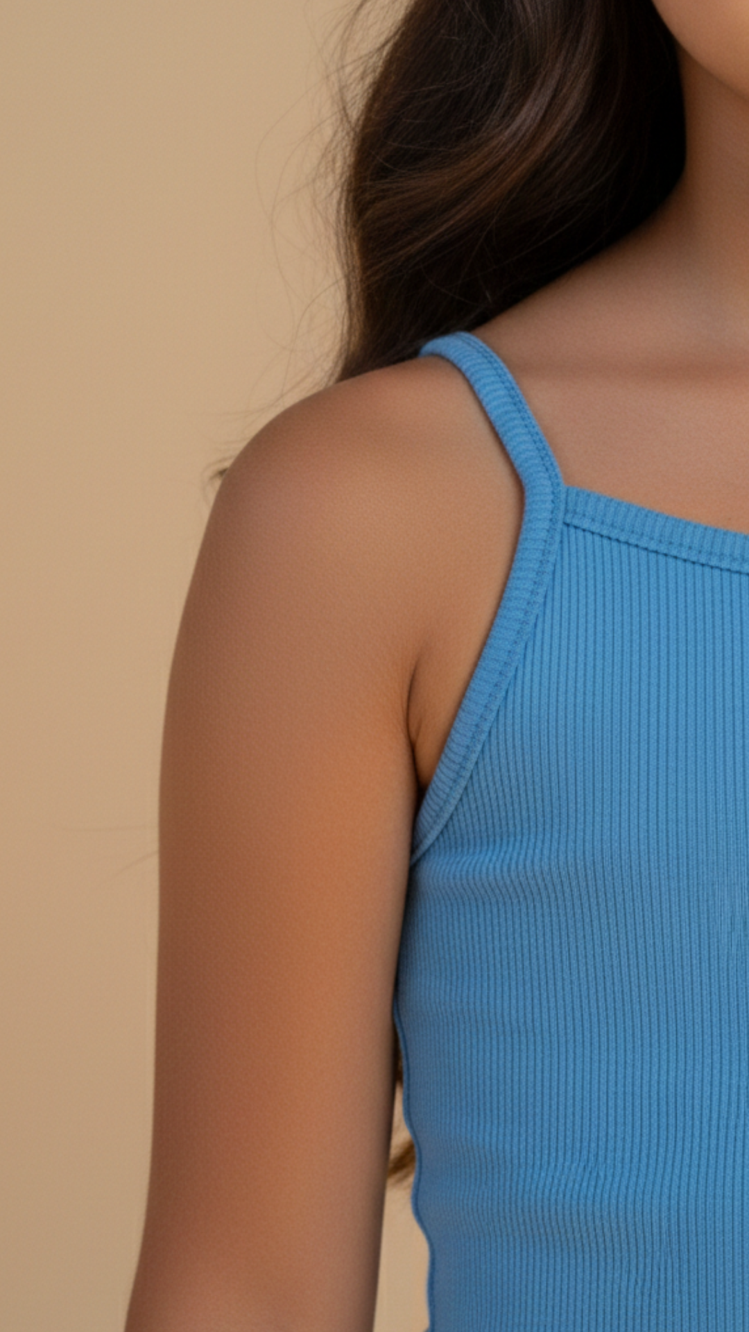 Blusa Niña Azul Claro