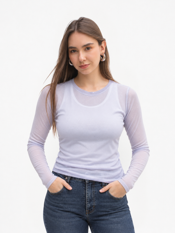 Blusa Cristalmesh Acua - Vittoria