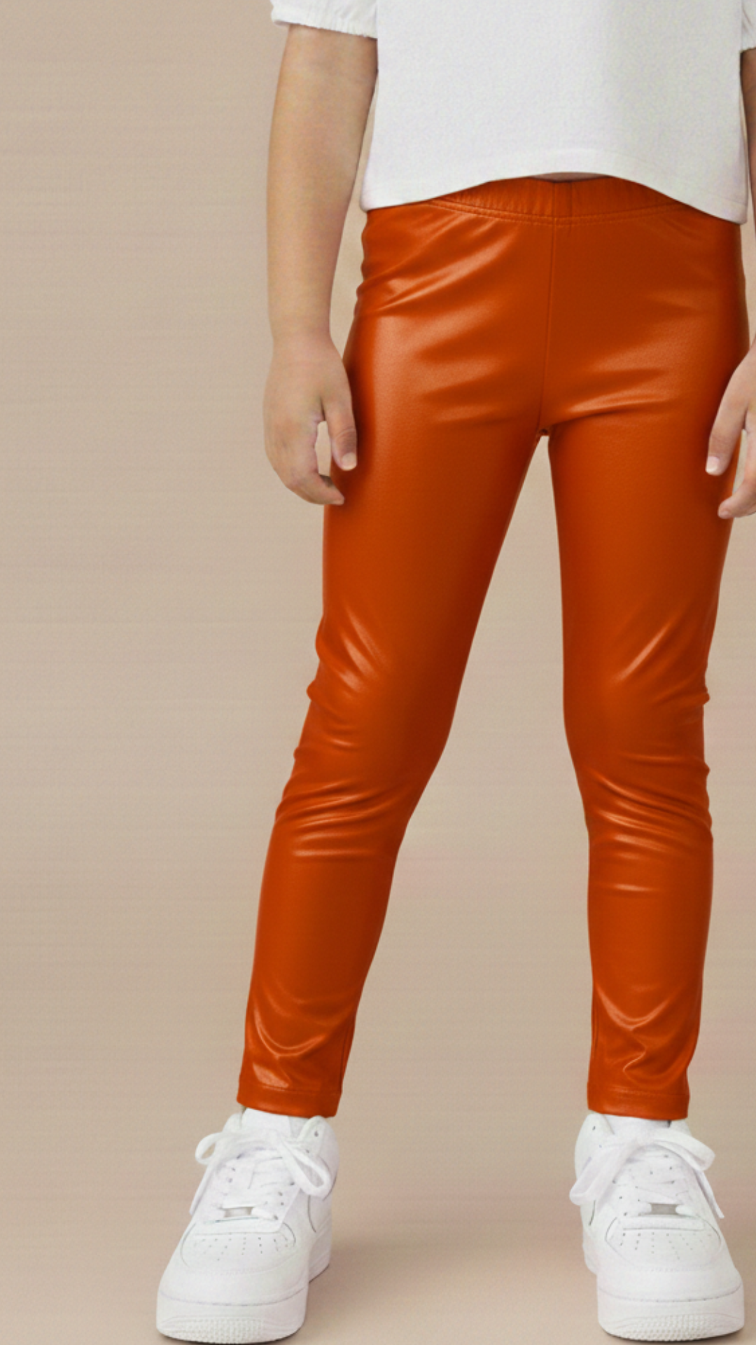Leggins Niña Naranja