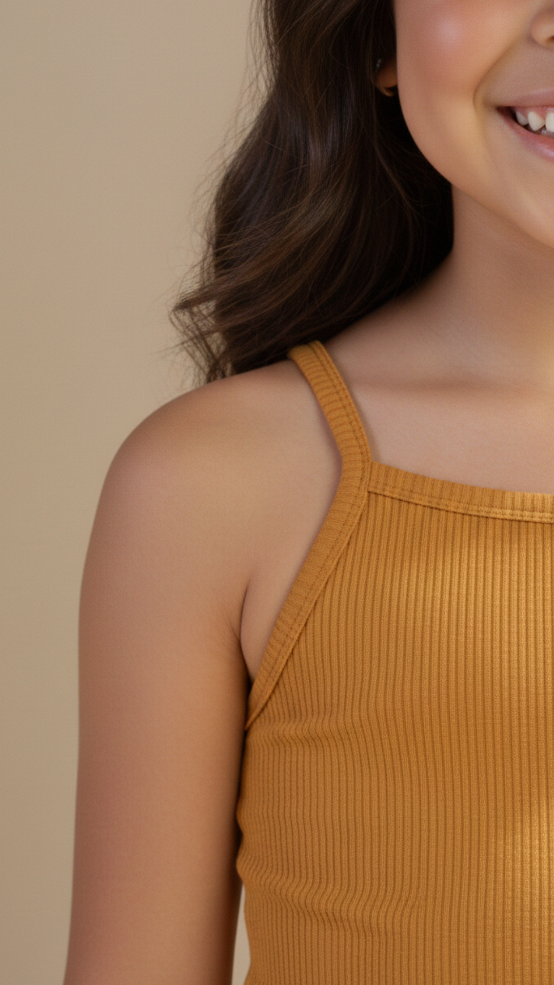 Blusa Niña Mostaza