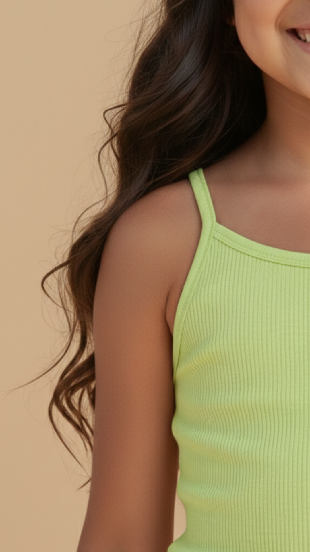 Blusa Niña Verde Limón