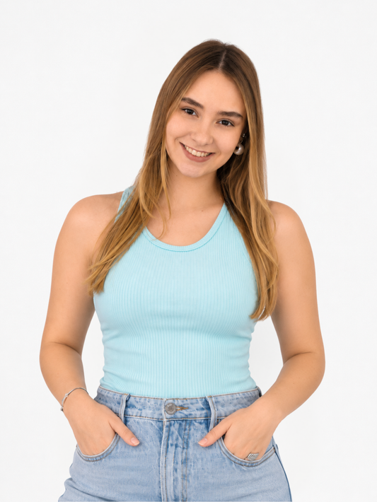 Blusa Vittoria Azul Bebe para mujer — Vittoria