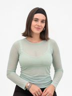 Pack 3 Blusas Cristal Mesh — diseño surtido 3 — VITTORIA