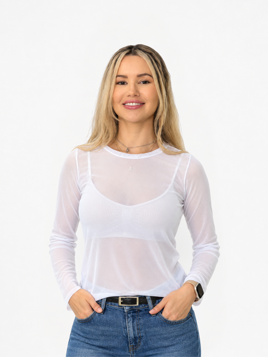 Blusa Mallatex Blanco para mujer — Vittoria