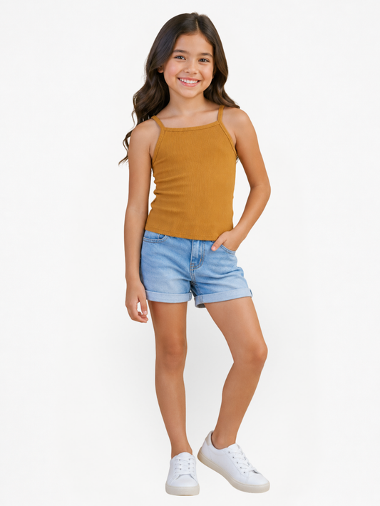 Blusa Niña Mostaza