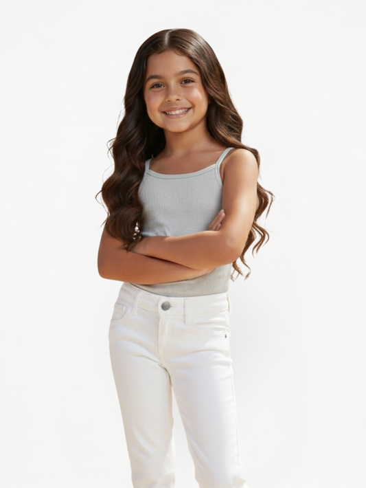 Blusa Niña Gris Claro