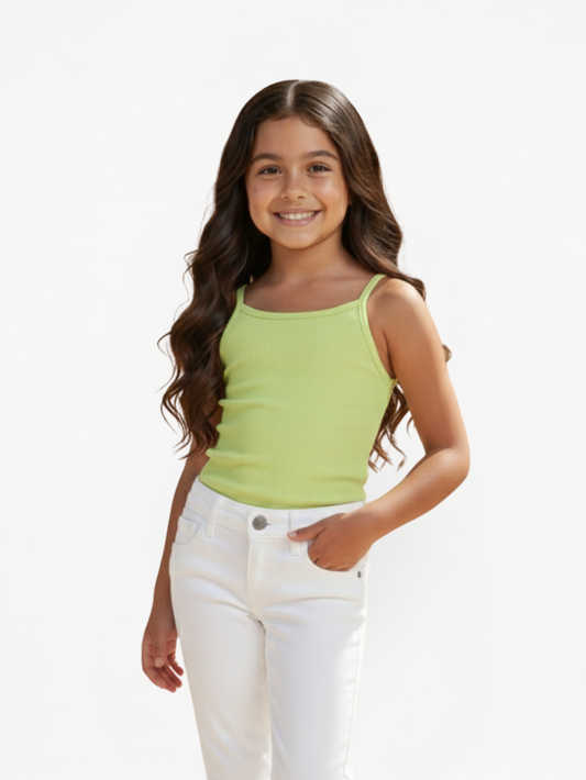 Blusa Niña Verde Limón