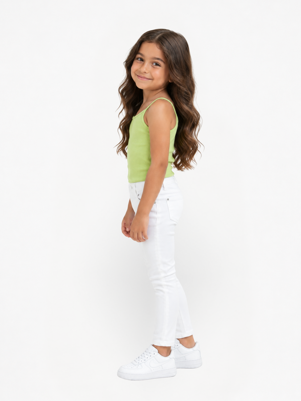 Blusa Niña Verde Limón, camisilla para niña — imagen 2 — Vittoria