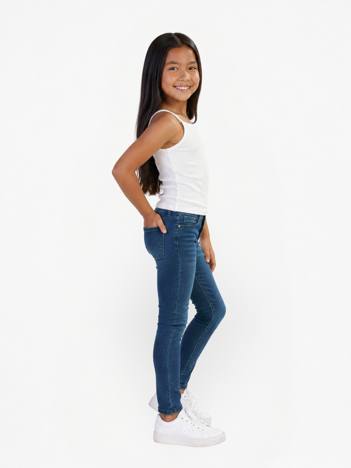 Blusa Niña Blanco, camisilla para niña — imagen 2 — Vittoria