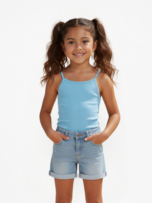 Blusa Niña Azul Bebe