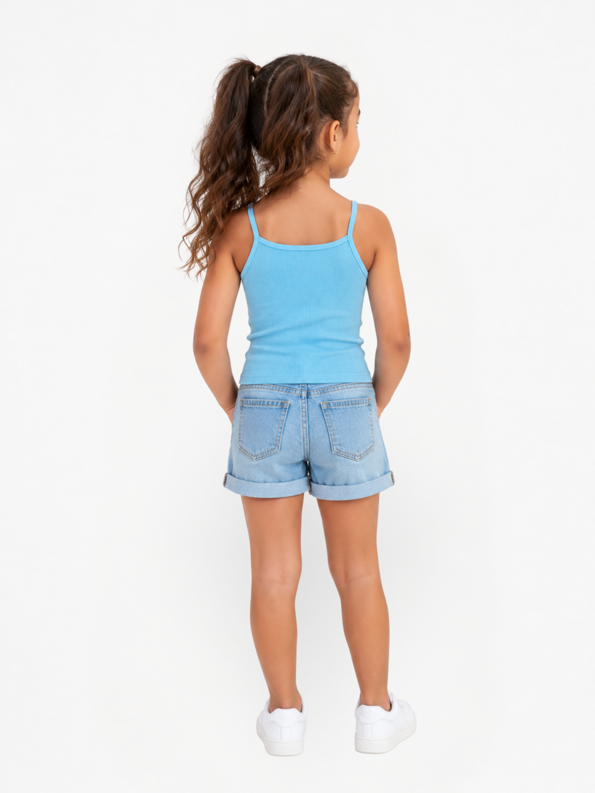 Blusa Niña Azul Bebe, camisilla para niña — imagen 3 — Vittoria