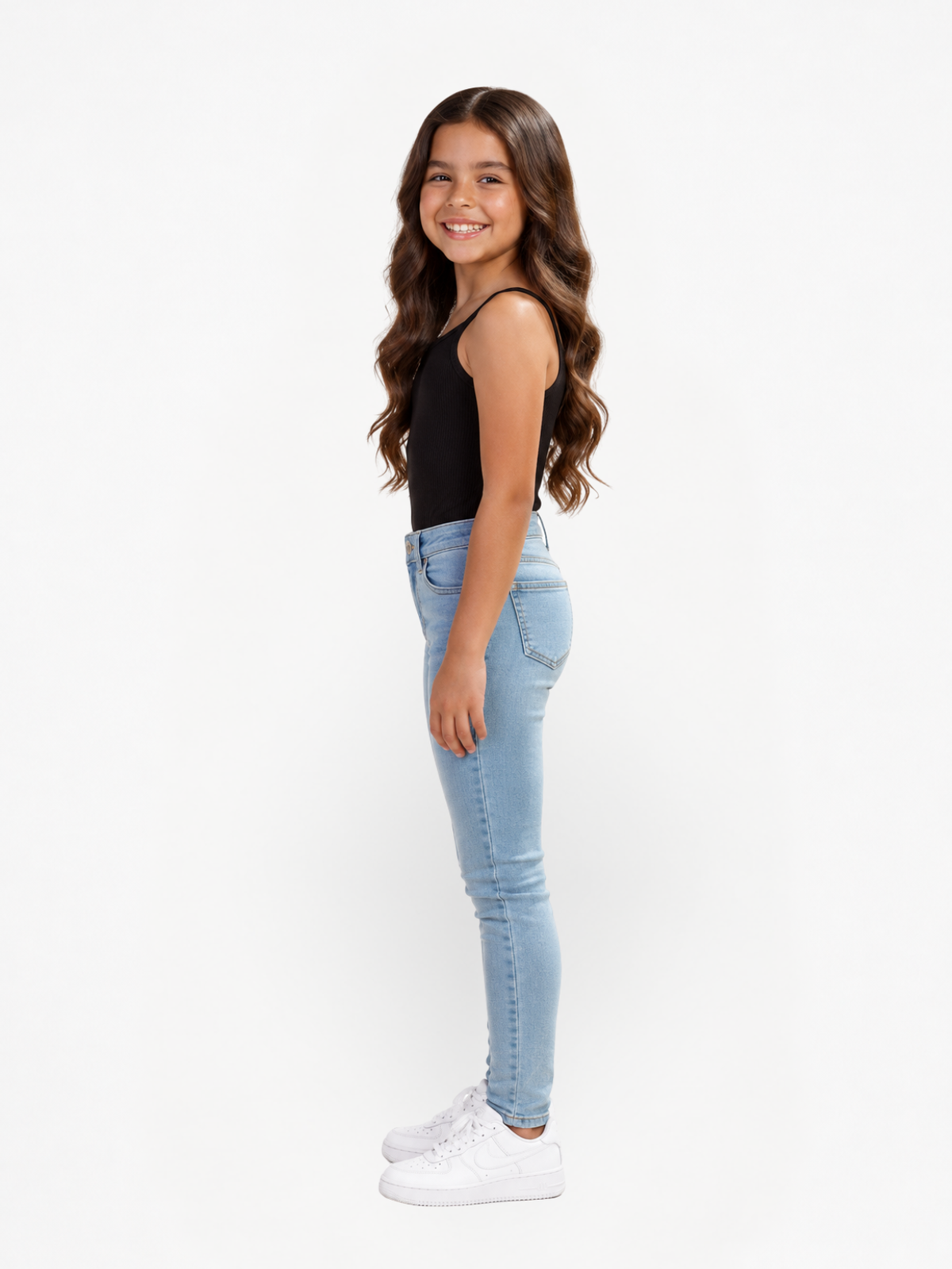 Blusa Niña Negro, camisilla para niña — imagen 2 — Vittoria