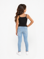 Blusa Niña Negro, camisilla para niña — imagen 3 — Vittoria