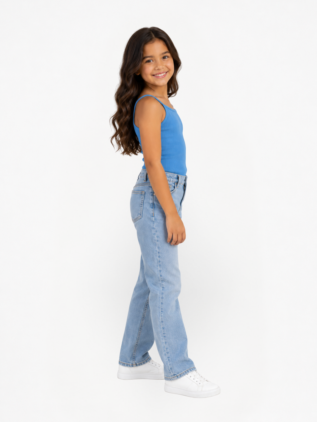 Blusa Niña Azul Claro, camisilla para niña — imagen 2 — Vittoria