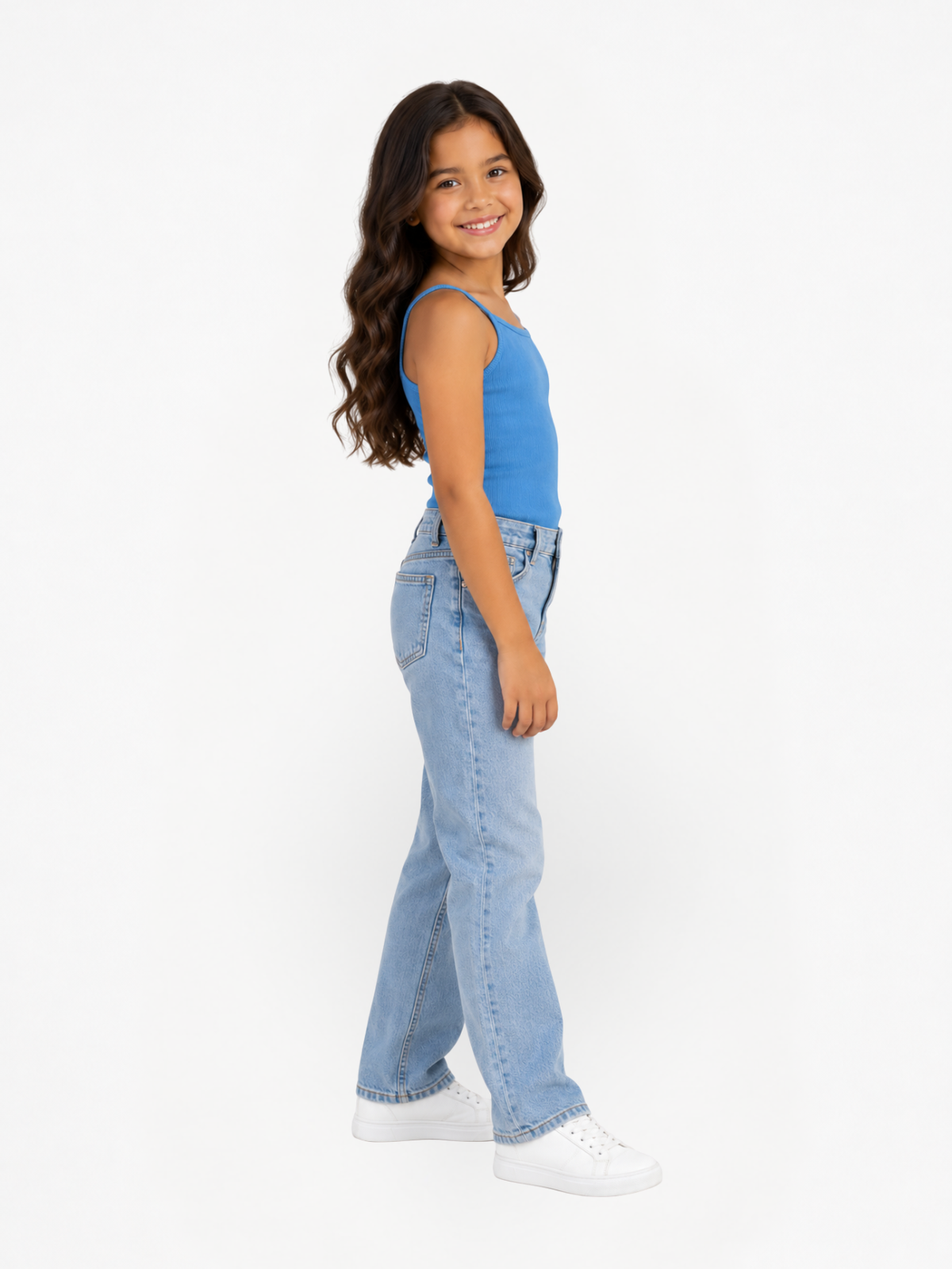 Blusa Niña Azul Claro, camisilla para niña — imagen 2 — Vittoria