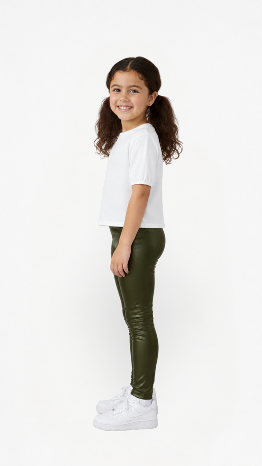 Leggins Niña Verde Oliva