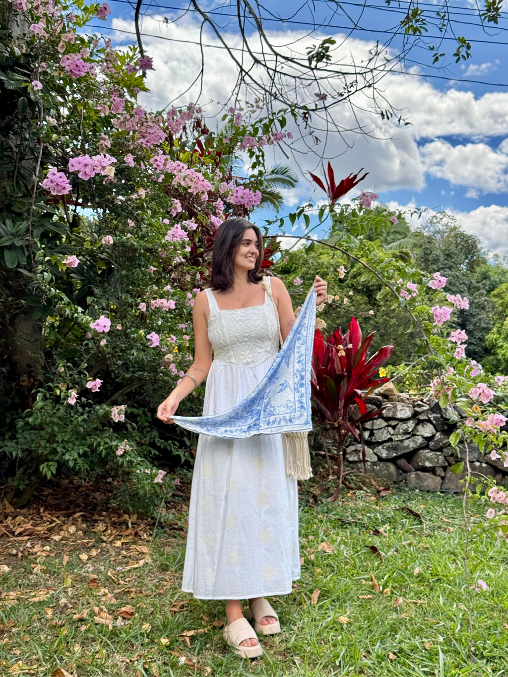 Pañoleta Jardín Cielo para mujer — imagen 2 — Vittoria