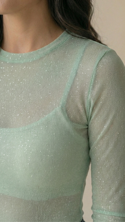 Blusa Cristalmesh