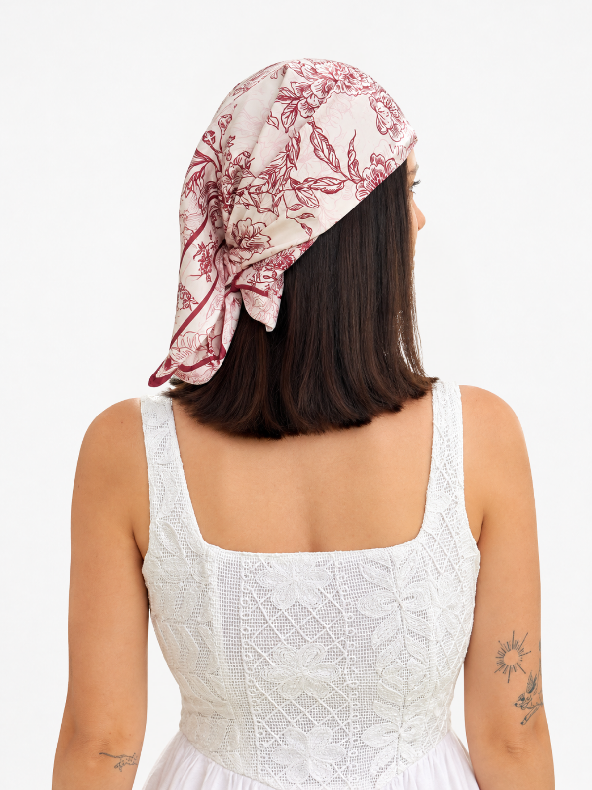 Pañoleta Jardín Vino para mujer — imagen 2 — Vittoria