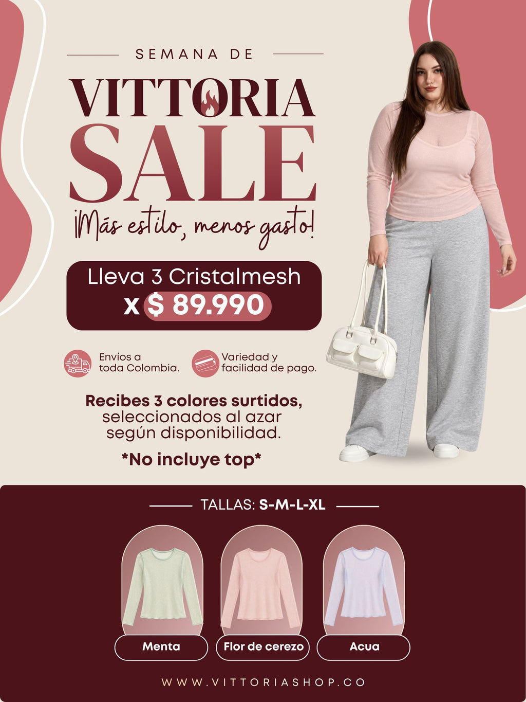 Pack Cristal Mesh x3 · HOT DAYS VITTORIA